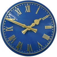 Congleton Outdoor Clock Service blue dial